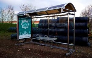 Stainless Steel Bus Shelter — product photograph