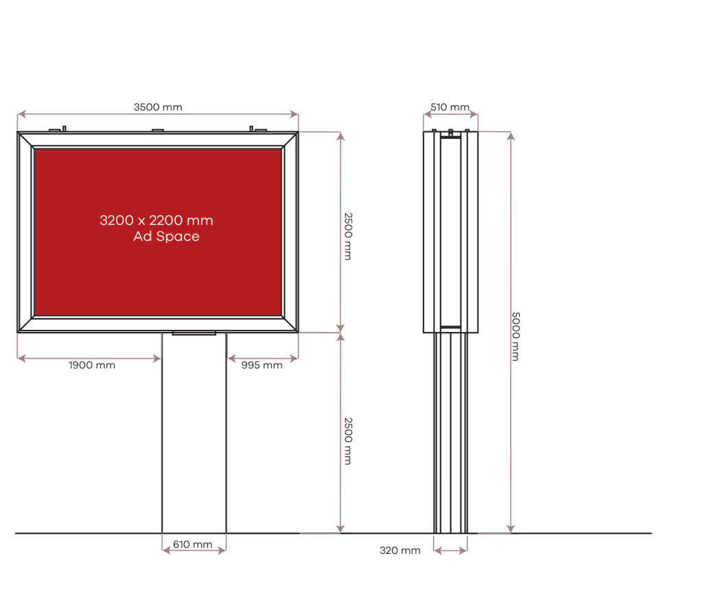 7 m² Megalight — technical drawing