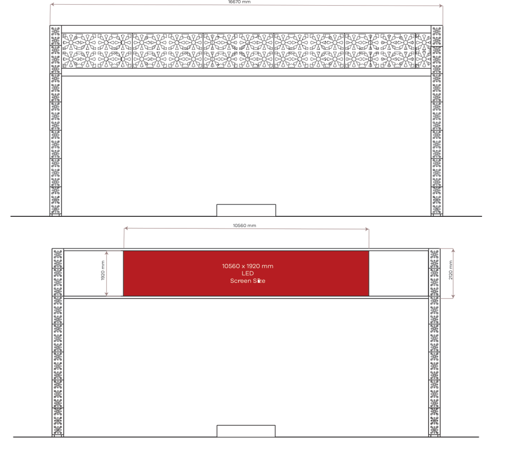 Traffic VMS — technical drawing
